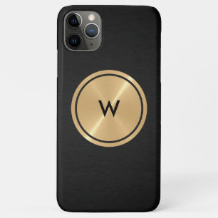 Gold Button und Black Stainless Steel Metal Case-Mate iPhone Hülle