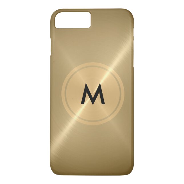 Gold Button und Bronze Edelstahlmetall Case-Mate iPhone Hülle (Rückseite)