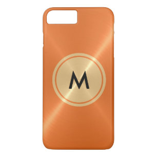 Gold Button und Orange Edelstahlmetall Case-Mate iPhone Hülle