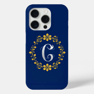 Gold C Monogram Minimal Luxus Initiale Sauber Case-Mate iPhone Hülle