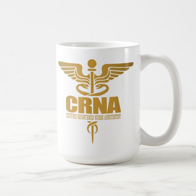 Gold Caduceus (CRNA) Kaffeetasse (Rechts)