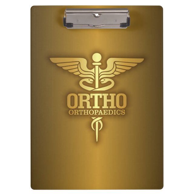 Gold Caduceus (ORTHO) Klemmbrett (Vorderseite)