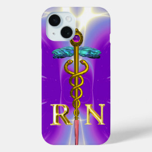 GOLD CADUCEUS REGISTRIERTES NURSE-SYMBOL Lila Case-Mate iPhone Hülle