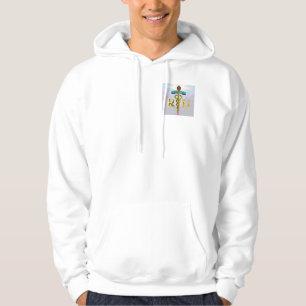 GOLD CADUCEUS REGISTRIERTES NURSSYMBOL, Aquamarin Hoodie
