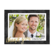 Gold Calligraphy Elegant Wedding Vielen Dank