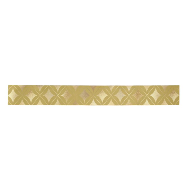 Gold Carnival Harlequin Diamonds Satinband (Vorderseite)