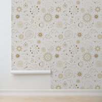 Gold Celestial Sun Moon Stars