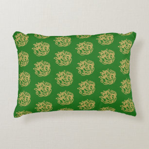 Gold Celtic Horse Pattern Dekokissen