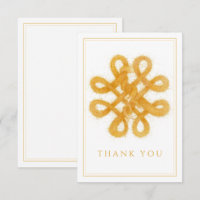 GOLD CELTIC KNOT 3.5x5 FLÄCHE Dankeschön Karte