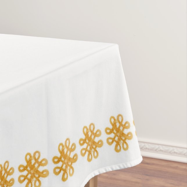GOLD CELTIC KNOT 52x70 Tabletten Tischdecke (Beispiel)