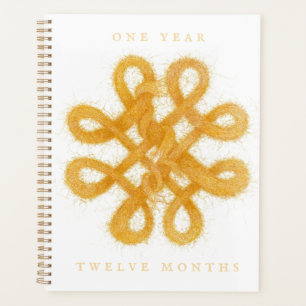 GOLD CELTIC KNOT 8.5x11 Planer / Kalender