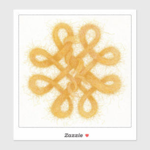 GOLD CELTIC KNOT 8" Vinyl Sticker