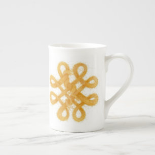 GOLD CELTIC KNOT Bone China Tasse