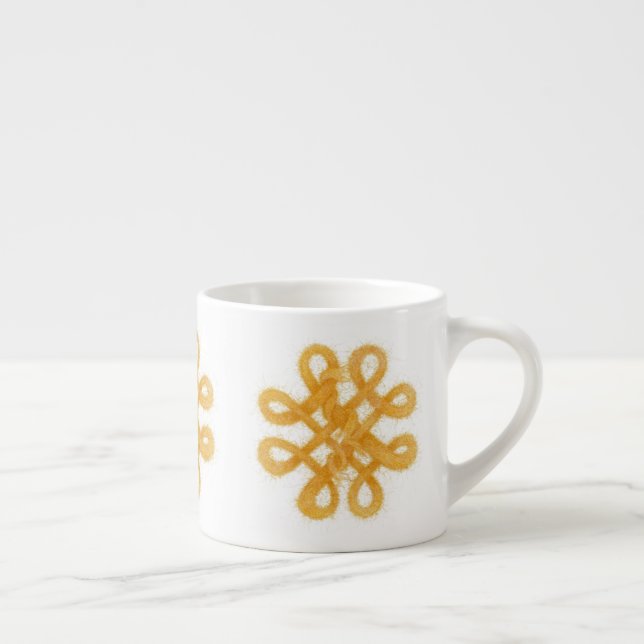 GOLD CELTIC KNOT Espresso Cup Espressotasse (Rechts)