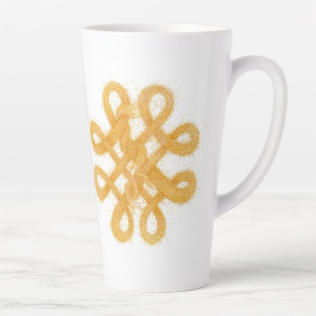 GOLD CELTIC KNOT Tall Tape Tasse (Rechts)