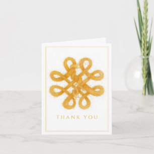 GOLD CELTIC KNOT Vielen Dank Notecard Karte