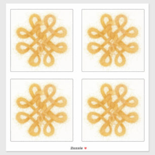 GOLD CELTIC KNOT Vinyl Stickers (4) Aufkleber