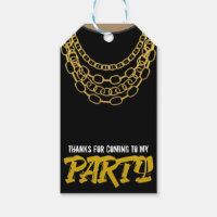 Gold Chains Black Hip Hop Tanz Geburtstagsparty