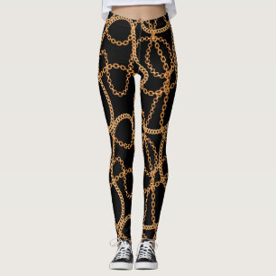 Gold Chains Luxury Leggings
