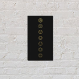 Gold Chakras Meditation Business Card Visitenkarte