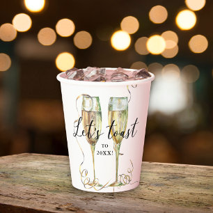 Gold Champagner Paper Cup Pappbecher