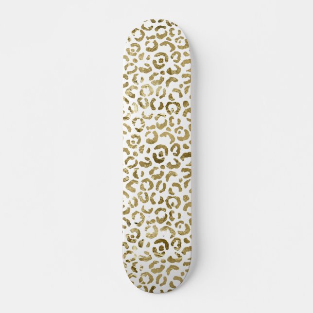 Gold Cheetah Skateboard (Vorne)
