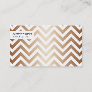 Gold Chevron Visitenkarte