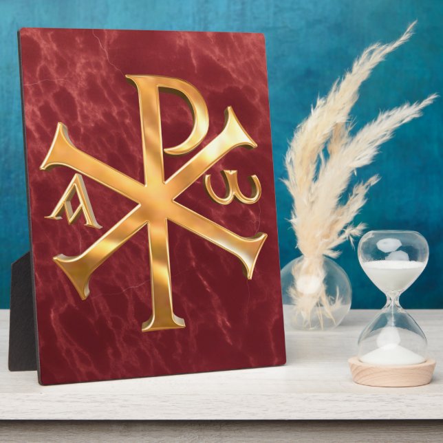 Gold Chi-Rho Fotoplatte (Seite)