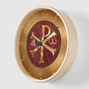 Gold Chi-Rho Uhr