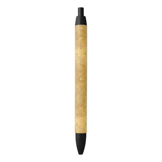 Gold Chic Dots Kugelschreiber (Vorderseite Vertikal)