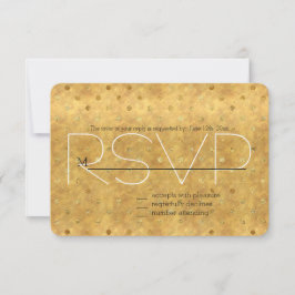 Gold Chic Dots UAWG RSVP Karte