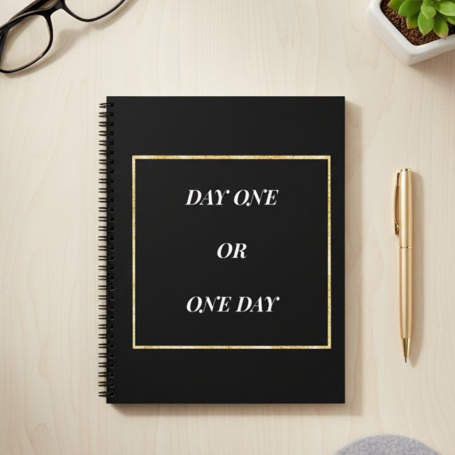 Gold Chic Motivationszitat Notizbuch (Von Creator hochgeladen)