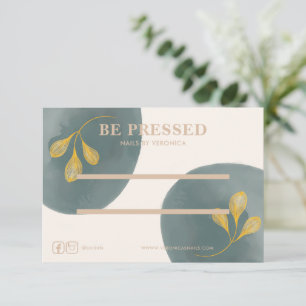 Gold-Chic-Taste auf Nagelwandkarte Dankeskarte