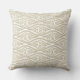 Gold Chinesische Wolken Muster Pillow Kissen