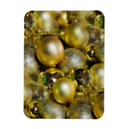 Gold Christmas Baubles Magnet