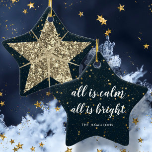 Gold Christmas Star   Alles in allem ist eine gute Keramik Ornament