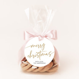 Gold Christmas Tag Modernes Weihnachtsgeschenk Tag Geschenkanhänger