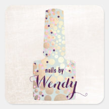 Gold Circles Polnischer Flaschennagel Salon Maniku