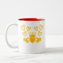 Gold Claddagh Ring Kaffeetasse