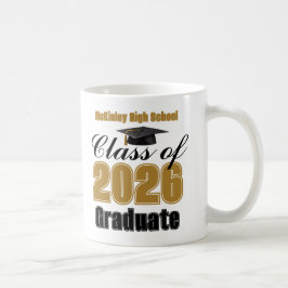 Gold Class of 2026 Graduation Keepsake Kaffeetasse