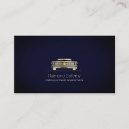 Gold Classic Car Business Card Visitenkarte