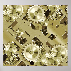 Gold Clockwork Kontrollen 2 Poster