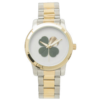 Gold Clover Manifestation Watch Birthday Gift Her Armbanduhr