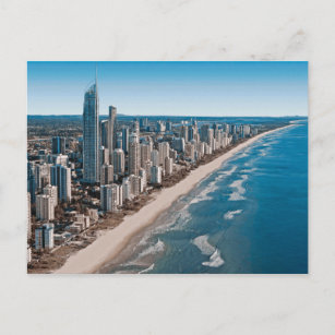Gold Coast Australia Luftaufnahme Postkarte