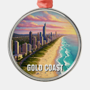 Gold Coast Australia Reisen Ornament Aus Metall