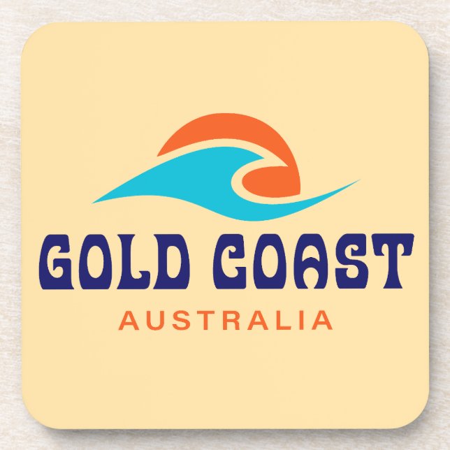Gold Coast Australien Getränkeuntersetzer (Vorderseite)