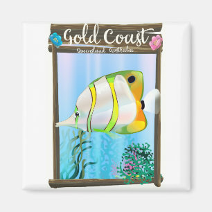 Gold Coast Australien Reiseplakat. Magnet