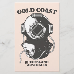 Gold Coast Queensland Australien Tauchen Poster Briefpapier