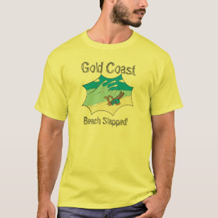 Gold- Coaststrand schlug SurferWipeout? T-Shirt