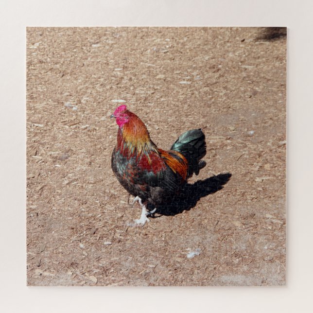 Gold Cockerel Rooster jigsaw puzzle (Horizontal)